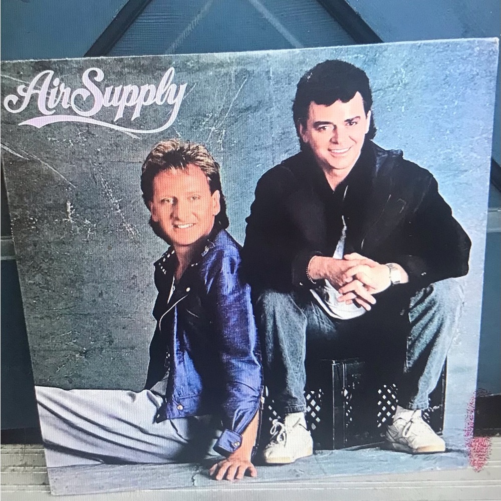 1985 Air Supply Vinyl Record Album - Blue & Black Cover